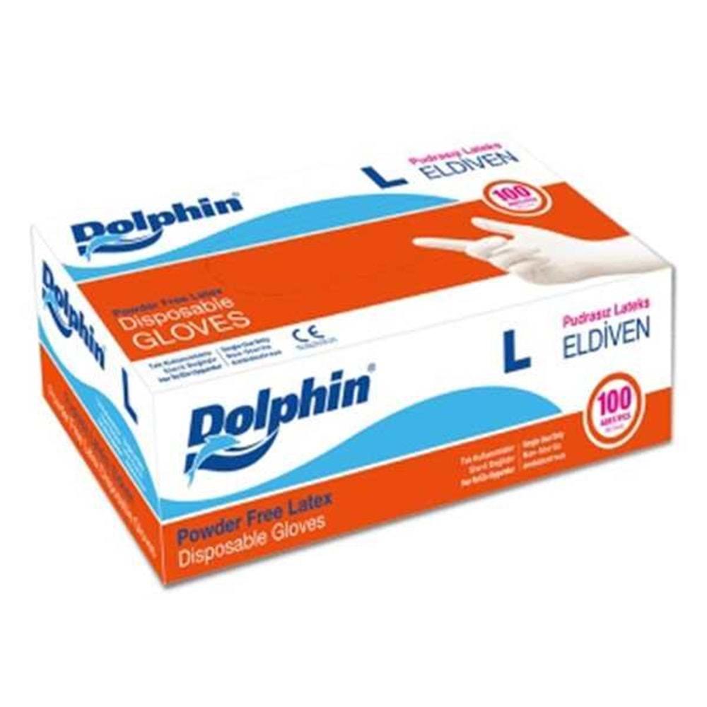 DOLPHİN PUDRASIZ LATEKS ELDİVEN LARGE