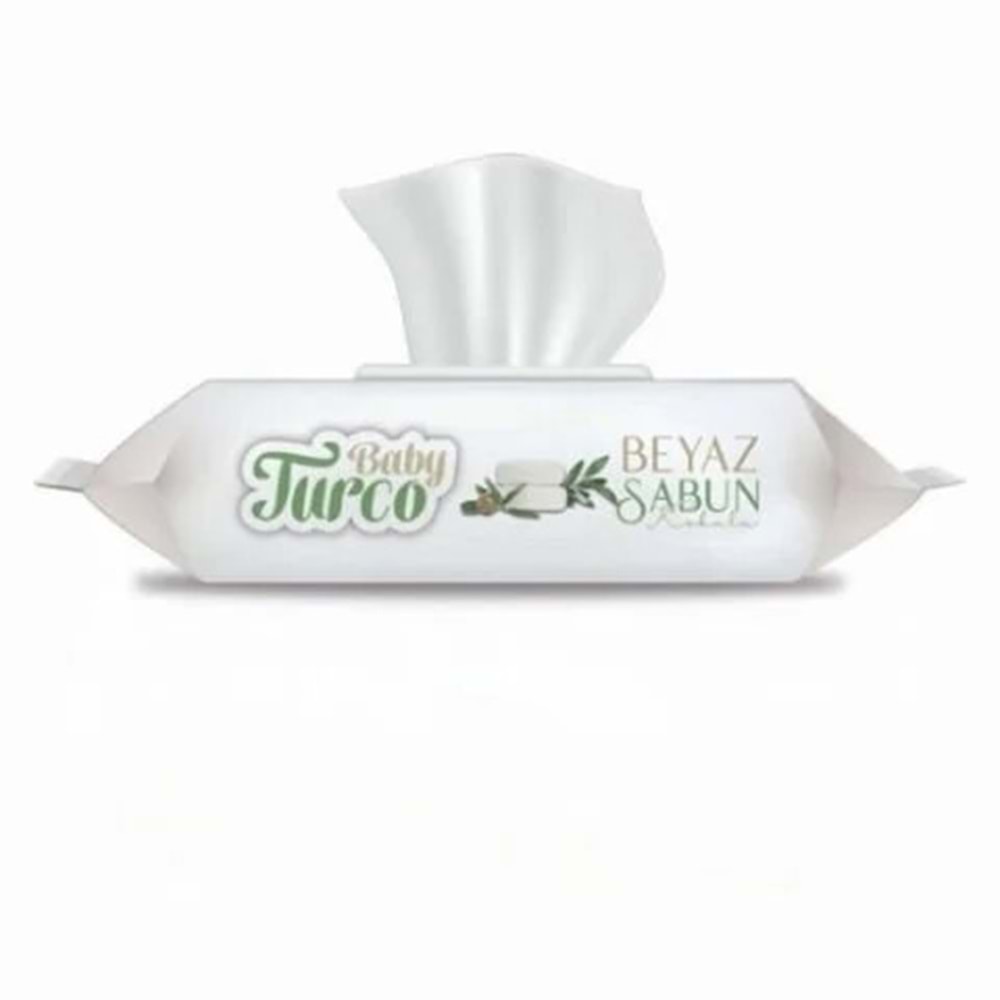 BABY TURCO ISLAK MENDİL BEYAZ SABUN 90LI