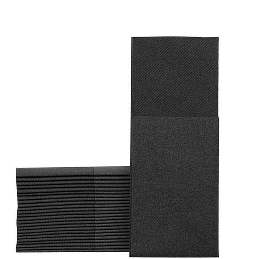 DELTA TEK RENK PEÇETE 40X40 GA KAT SİYAH KİTAP KAP 20 Lİ