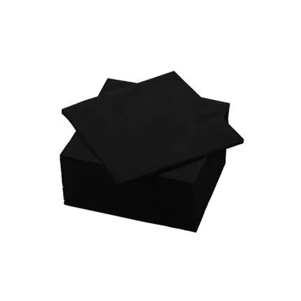 DELTA TEK RENK PEÇETE 20X20 KARE SİYAH 50 Lİ