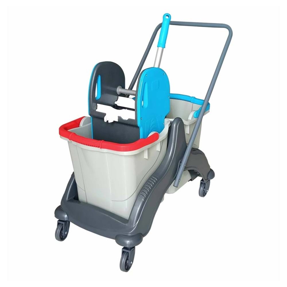 TEMİZLİK ARABASI TETRA PLASTİK MİMOZA PRES SEPETSİZ