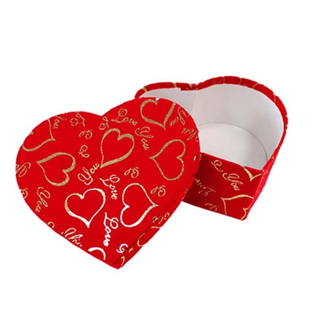 HEDİYE KUTUSU KALPLİ ORTA BOY 4*24