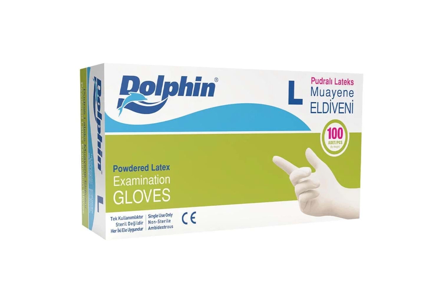 DOLPHİN PUDRALI LATEKS ELDİVEN LARGE