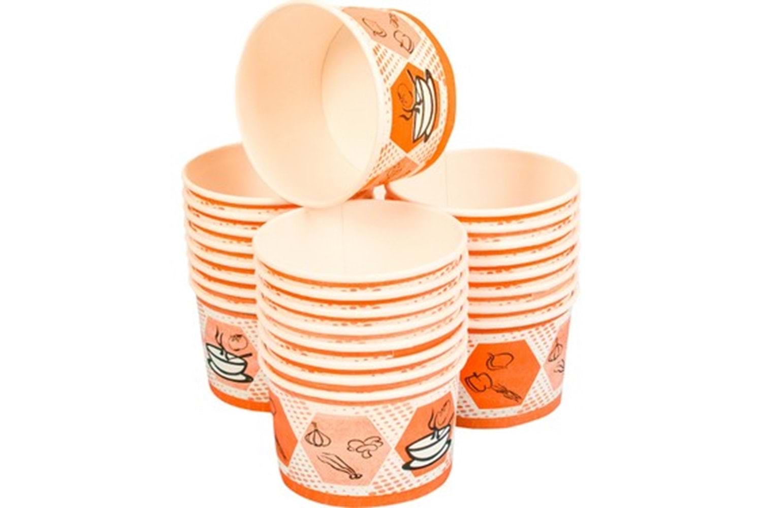 AKKA KARTON ÇORBA KASE 16OZ KAPAKSIZ 25 Lİ