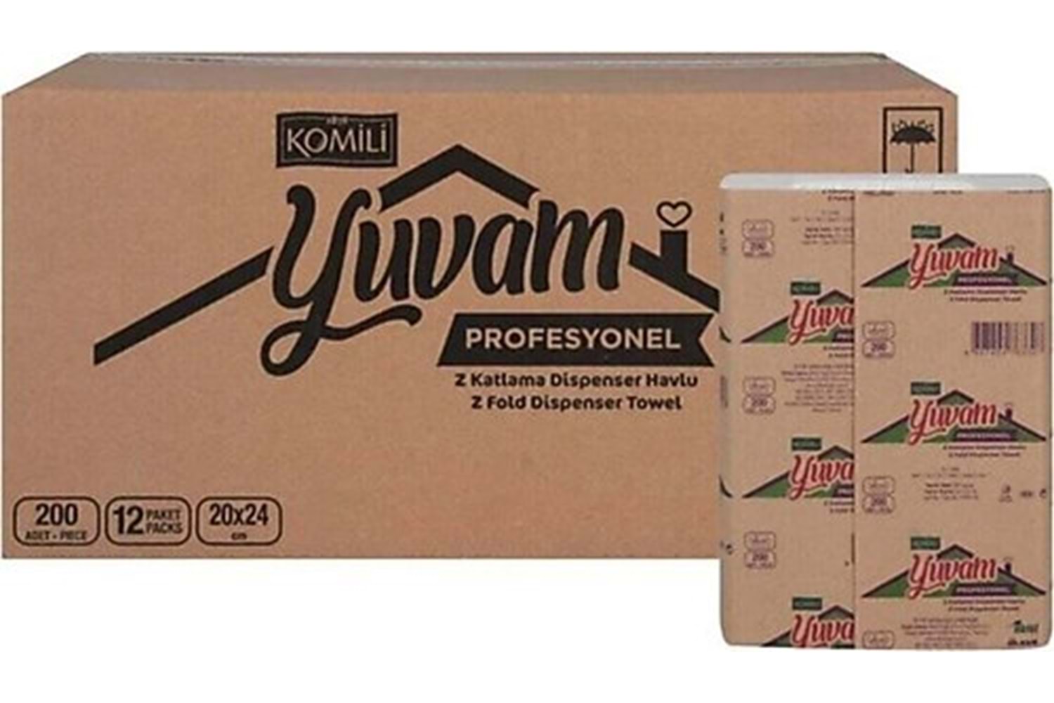 KOMİLİ HAVLU Z KATLI 07633-00YUVAM 200 AD*12 PK