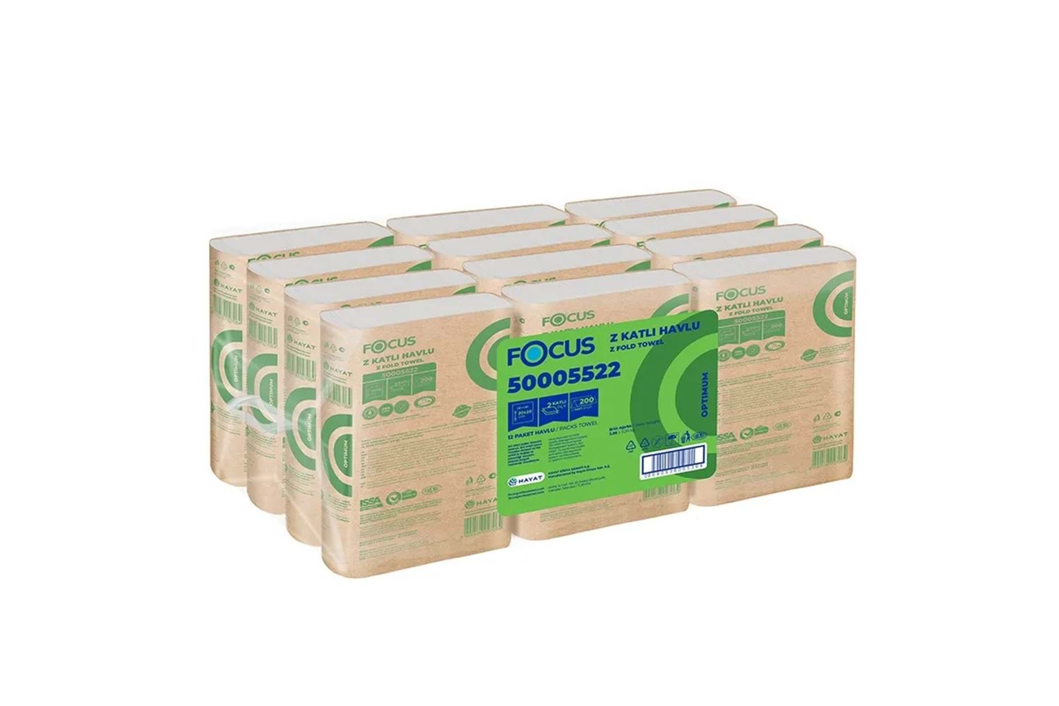 FOCUS Z KATLAMA HAVLU 200 LÜ / 12Lİ
