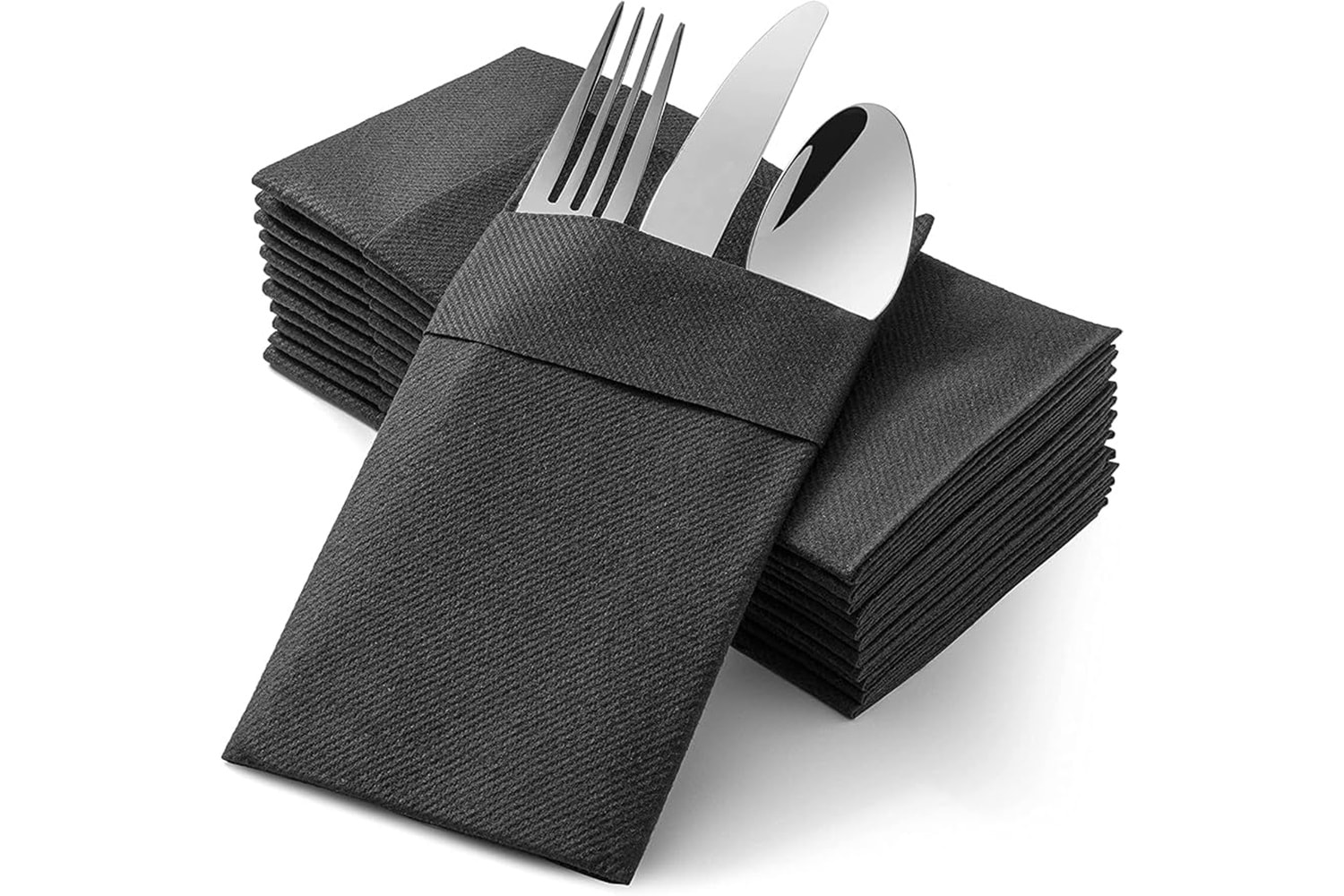 DELTA TEK RENK PEÇETE 33X33 GARSON KAT.SİYAH CEPLİ 20 Lİ