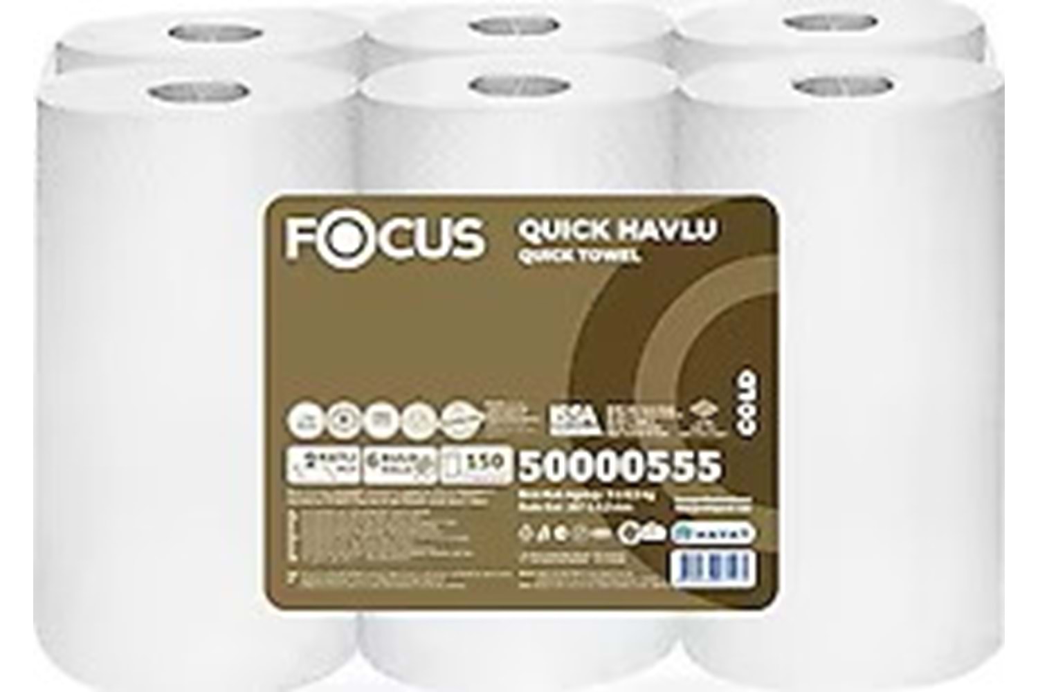 FOCUS HAREKETLİ HAVLU 3KG 6LI