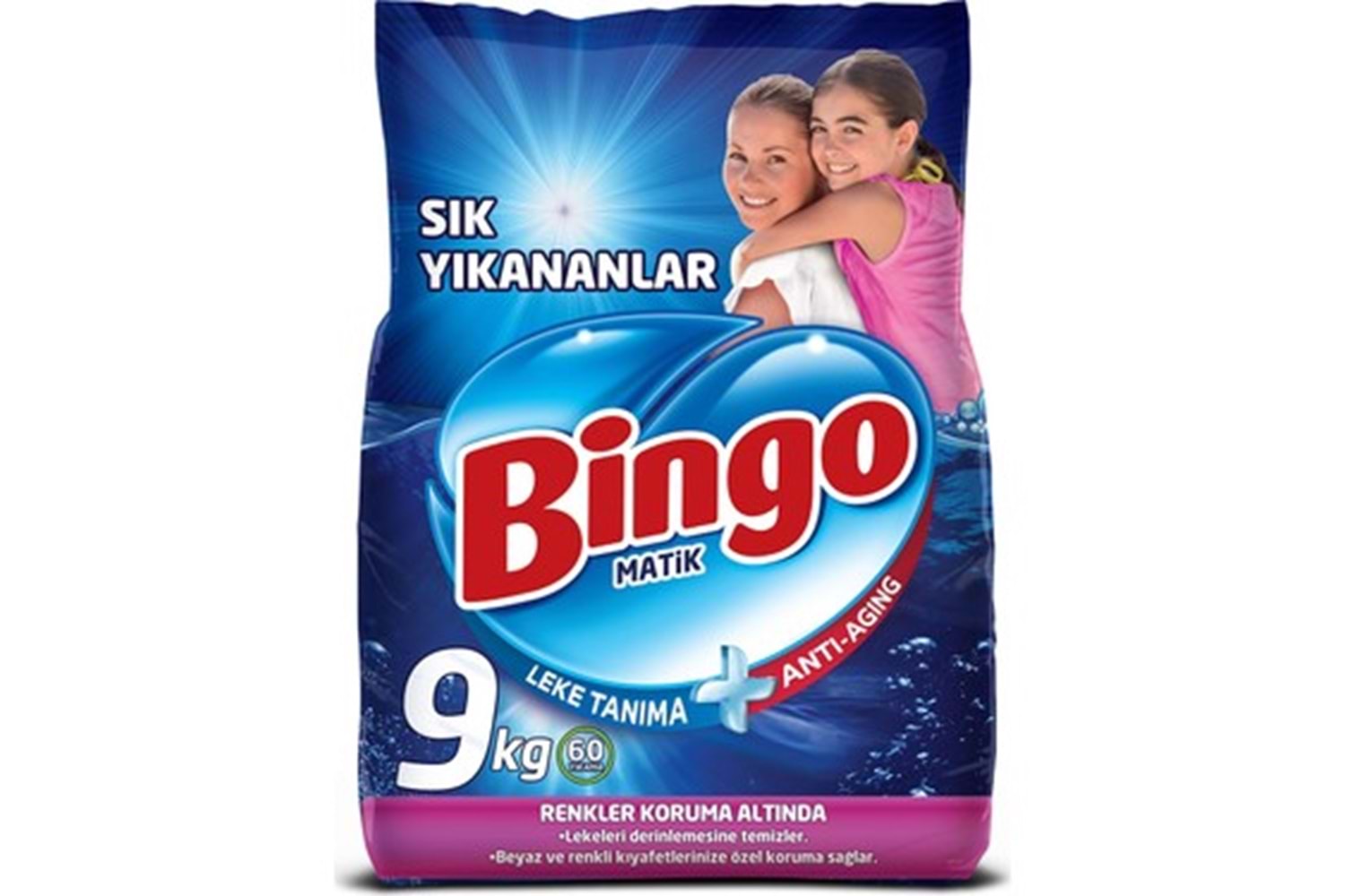 BİNGO RENKLİ VE BEYAZLAR İÇİN MAKİNE DETARJANI 9KG
