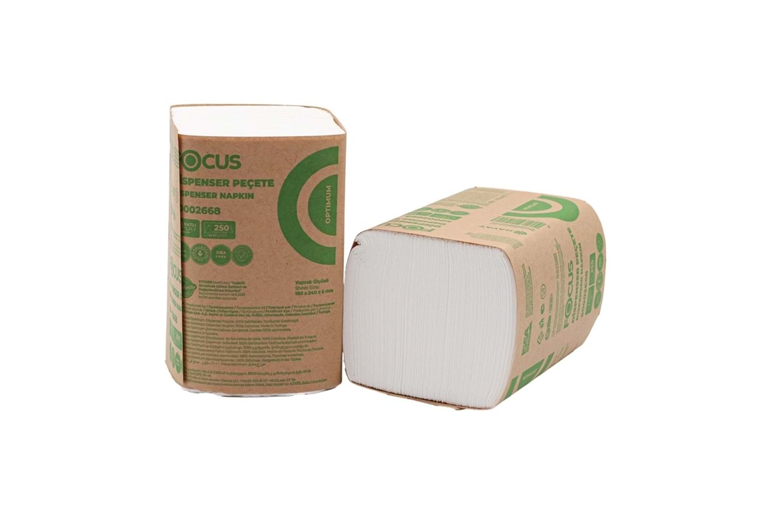 FOCUS OPT.DİSPANSER PEÇETE 250Lİ 18PK