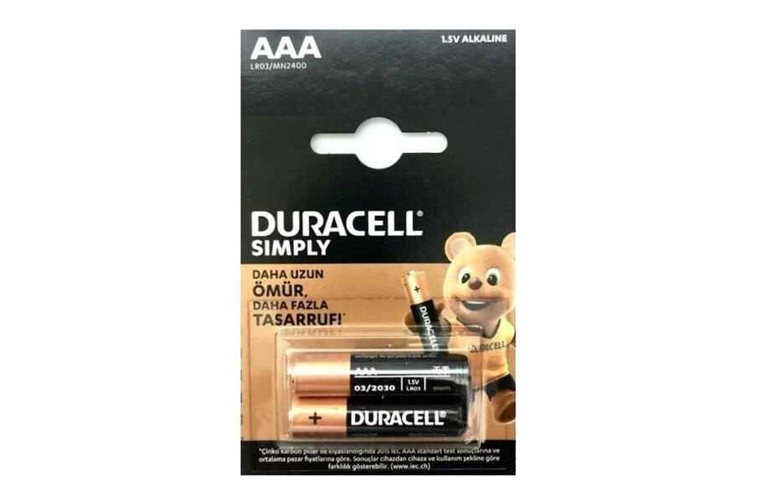DURACELL PLUS PİL İNCE AAA 2Lİ