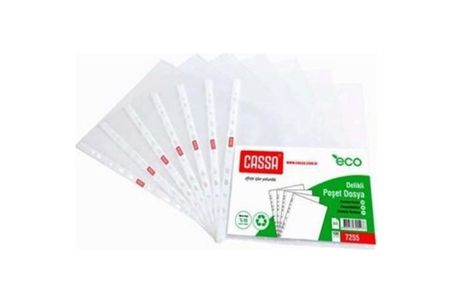 CASSA DELİKLİ POŞET DOSYA 100LÜ