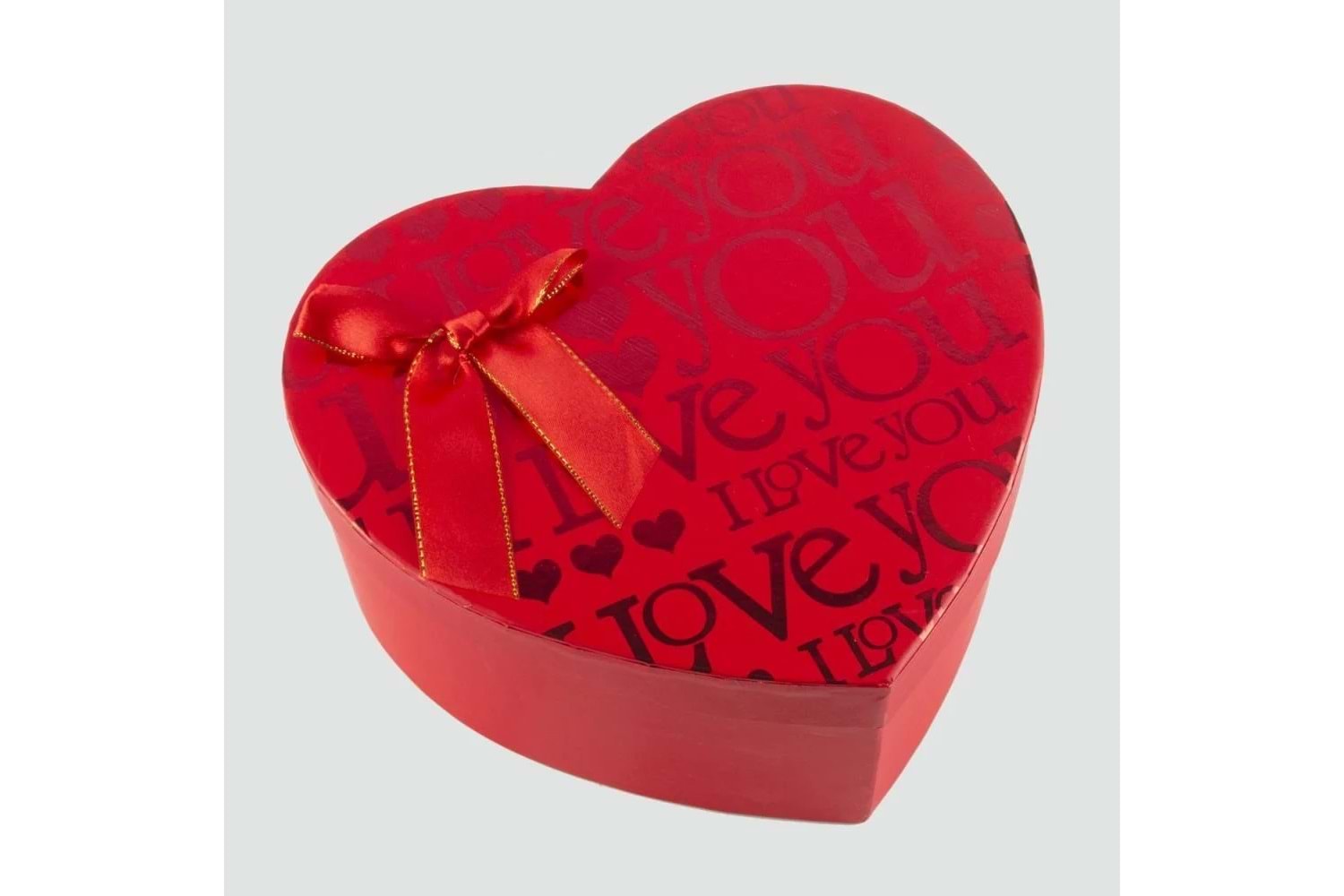 HEDİYE KUTUSU KALPLİ KIRMIZI 3LÜ