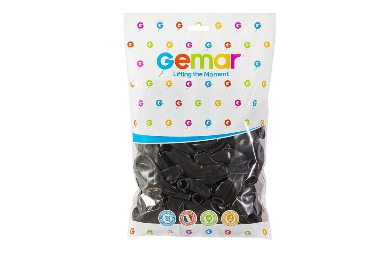 GEMAR GM110 METALİK BALON 100LÜ SİYAH