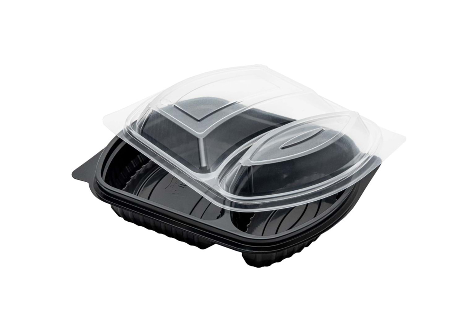 MİKROCUP MİKRODALGA 2 GÖZLÜ YEMEK KABI +KAPAK 200LÜ