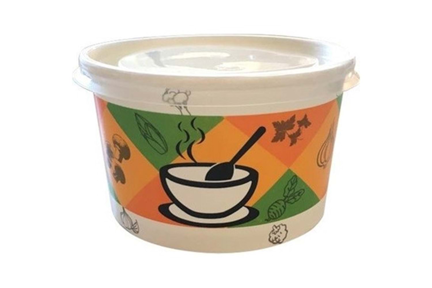 CHS ÇORBA KASESİ 14OZ KAP KAPAK 500LÜ