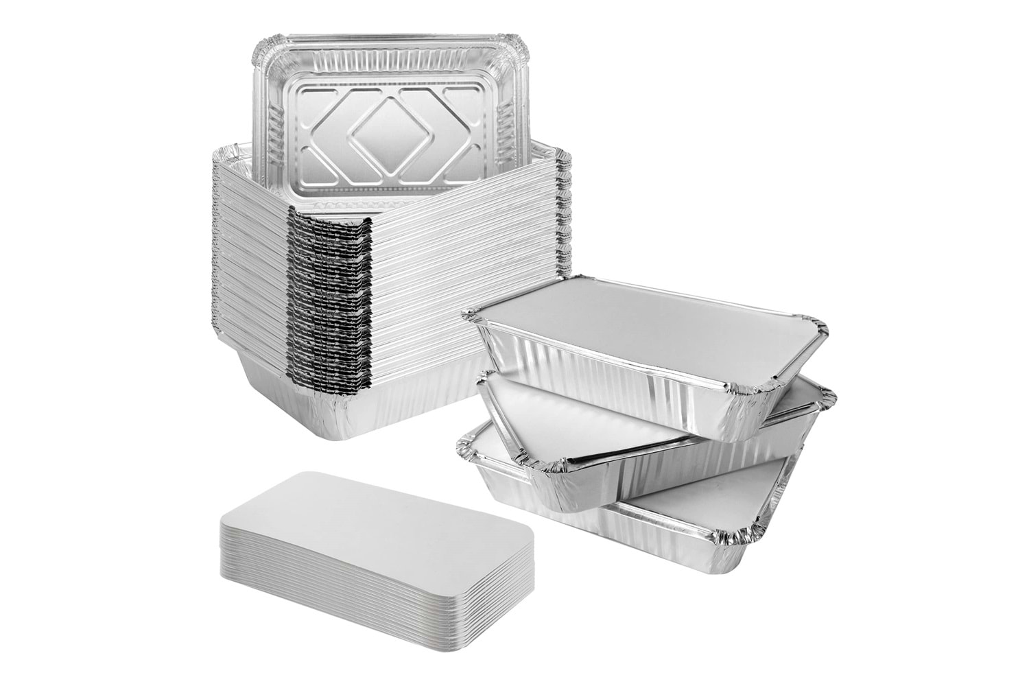 GRI FOLYO ALİMİNYUM KASE 1000GR 707-L KAP+KAPAK 100LÜ