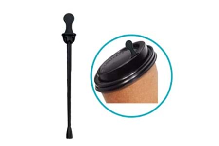 TIKAÇLI KARIŞTIRICI ORTA BOY 11,5CM SİYAH 500LÜ