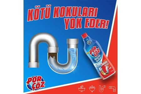 PORÇÖZ JEL LAVABO AÇICI 1LT