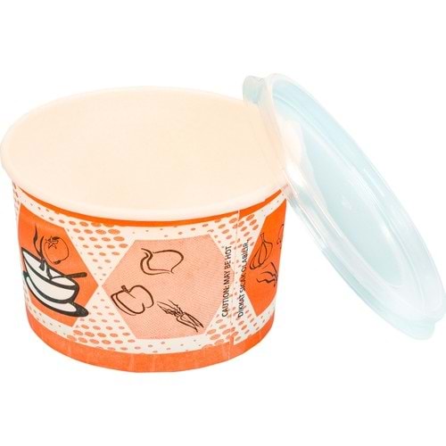 ALFA KARTON ÇORBA KAP+KAPAK 16 OZ 500 LÜ