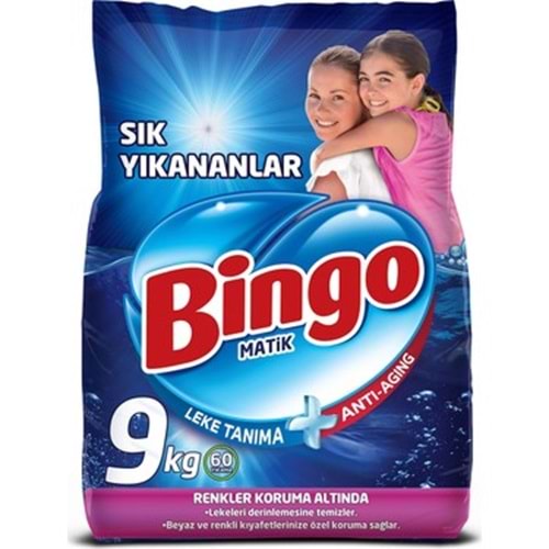 BİNGO RENKLİ VE BEYAZLAR İÇİN MAKİNE DETARJANI 9KG