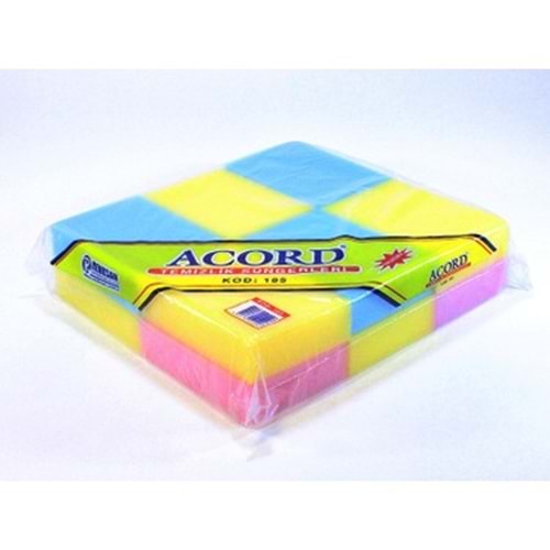ACORD RENKLİ TEMİZLİK SÜNGERİ 12AD