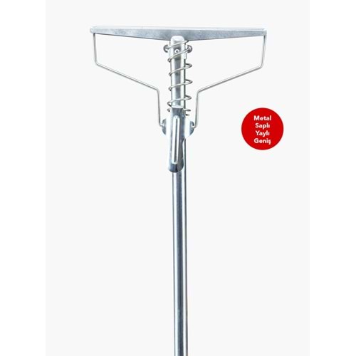 LÜX GENİŞ METAL YAYLI MOP TUTUCU
