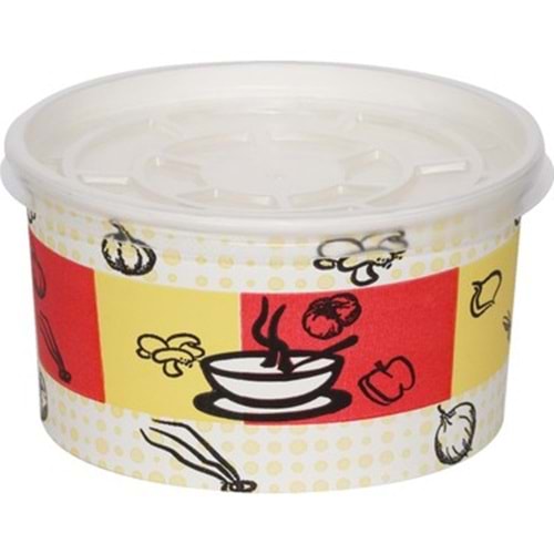 NİCEPLAST 14 OZ ÇORBA KASESİ KAPAKLI