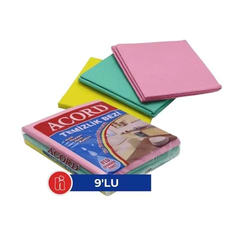ACORD TEMİZLİK BEZİ 9LU