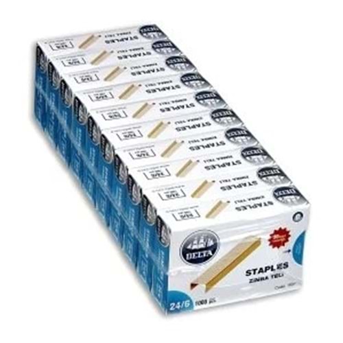 DELTA ZIMBA TELİ BÜYÜK 24/6 SARI 10LU