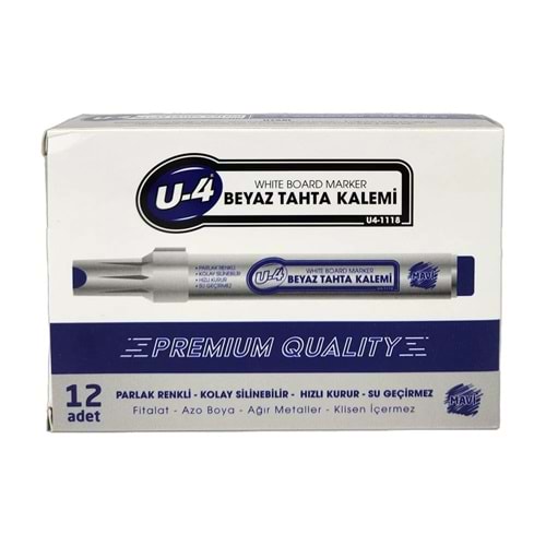 U-4 TAHTA KALEMİ PREMİUM MAVİ
