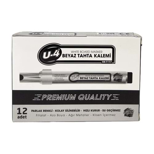 U-4 TAHTA KALEMİ PREMİUM SİYAH