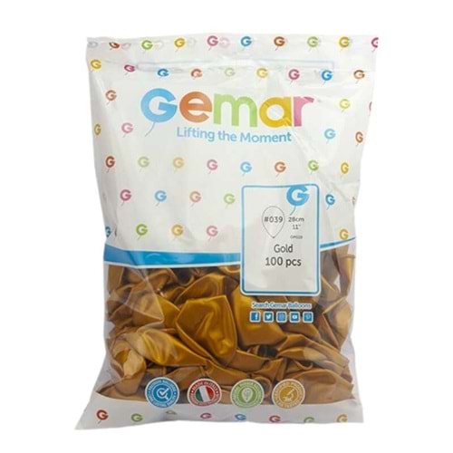 GEMAR GM 110 METALİK BALON ALTIN 100LÜ
