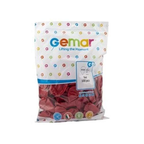 GEMAR GM110 METALİK BALON 100LÜ KIRMIZI