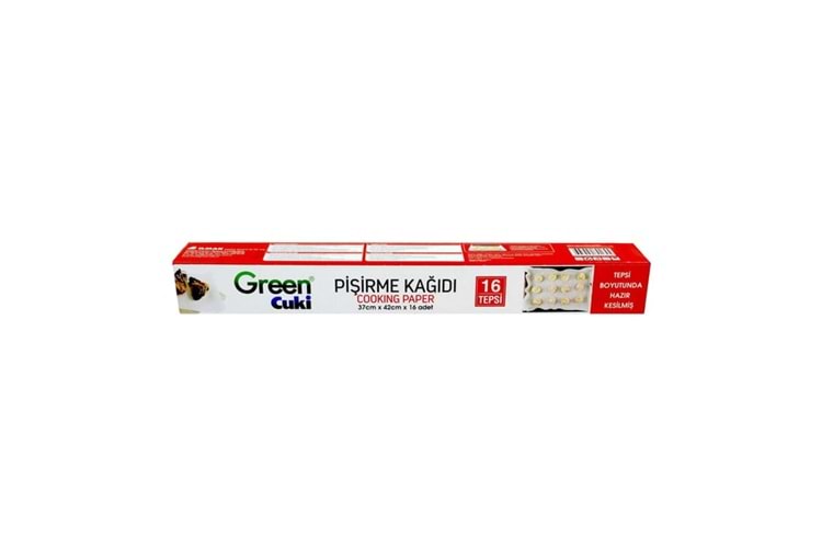 GREEN PİŞİRME KAĞIDI KESİLMİŞ 16 YAPRAK