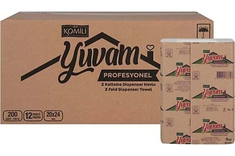KOMİLİ HAVLU Z KATLI 07633-00YUVAM 200 AD*12 PK
