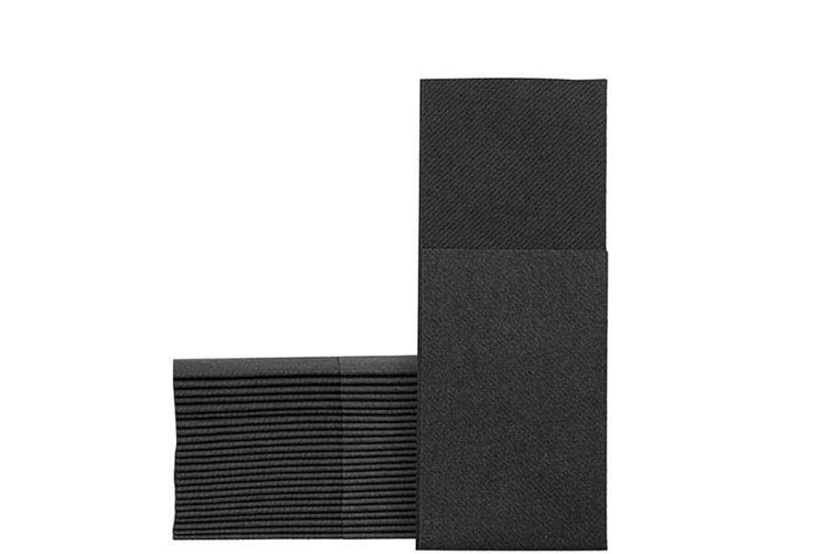 DELTA TEK RENK PEÇETE 40X40 GA KAT SİYAH KİTAP KAP 20 Lİ