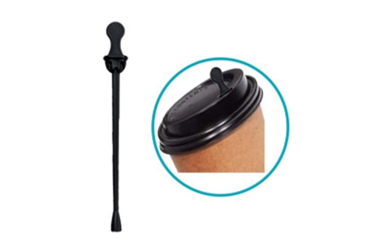 TIKAÇLI KARIŞTIRICI ORTA BOY 11,5CM SİYAH 500LÜ