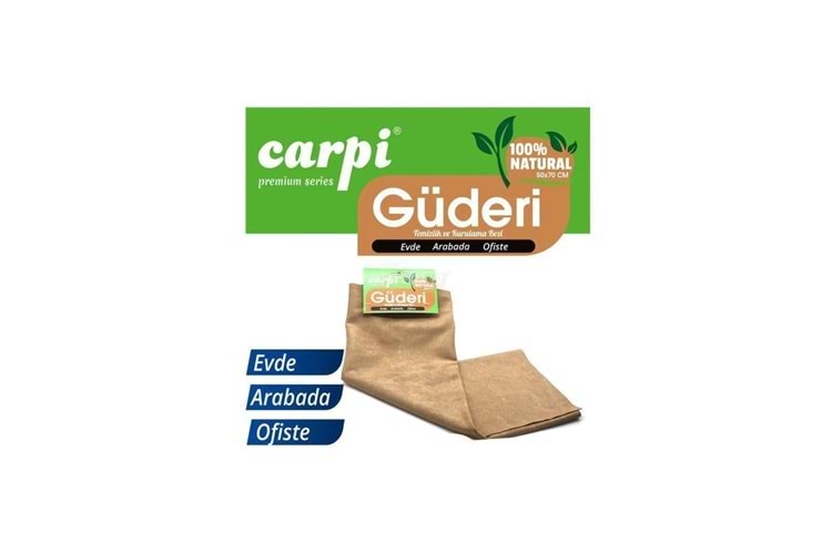 GUDERİ CARPİ MİKROFİBER NATUREL TEMİZLİK BEZİ 50*70CM
