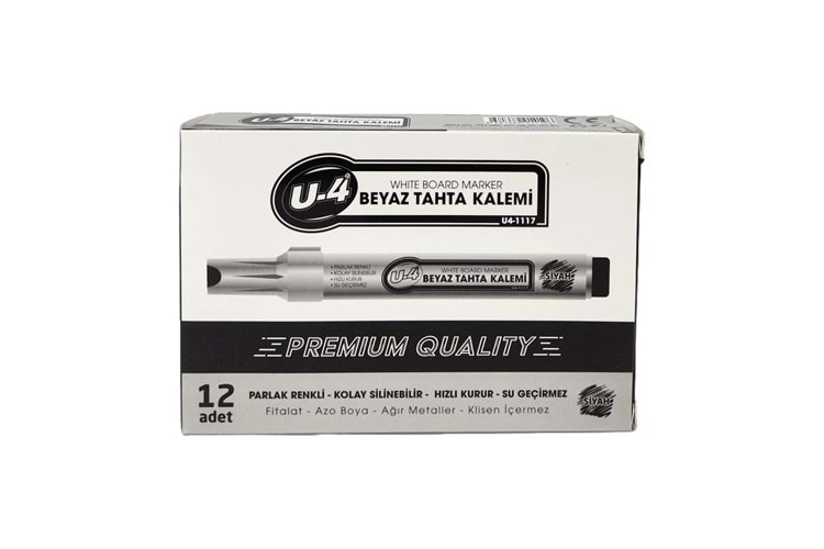 U-4 TAHTA KALEMİ PREMİUM SİYAH
