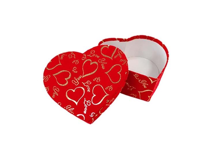 HEDİYE KUTUSU KALPLİ ORTA BOY 4*24