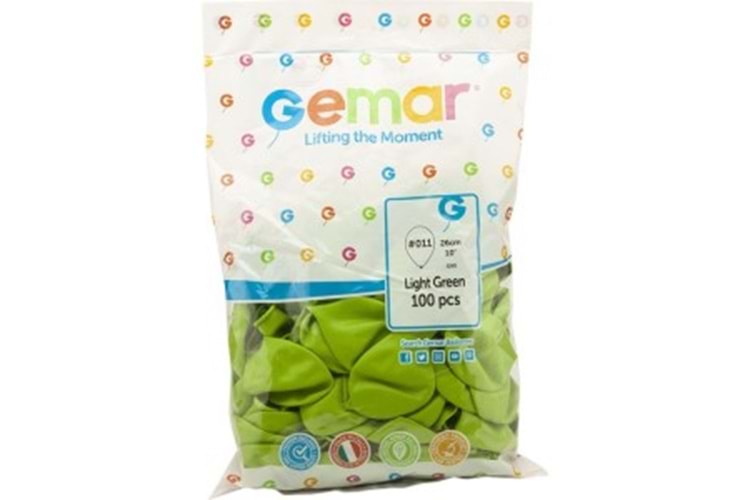 GEMAR GM 110 METALİK BALON 100LÜ AÇIK YEŞİL