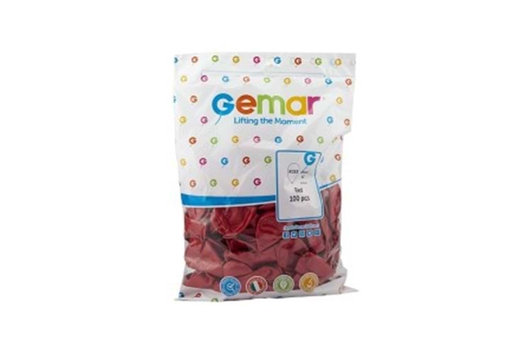 GEMAR GM110 METALİK BALON 100LÜ KIRMIZI