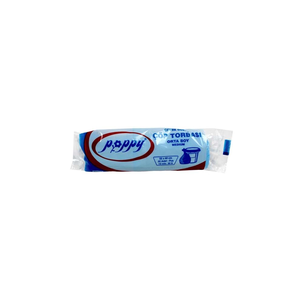 POPPY ÇÖP TORBASI 055*060 ORTA MAVİ