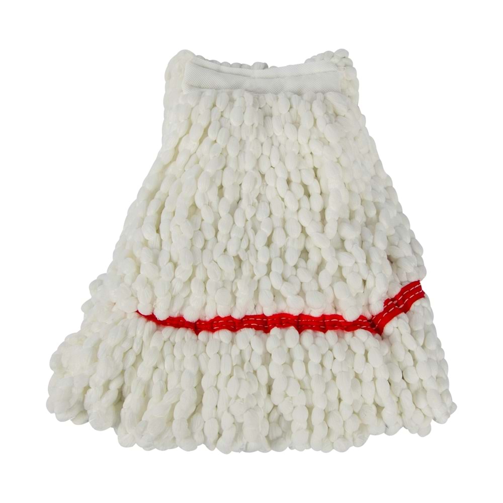 MİKROFİBER PASPAS İPİ BEYAZ ZİNCİRLİ